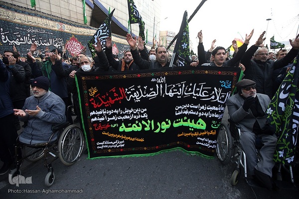 تجمع هیئت‌های عاشورای فاطمی در میدان هفت تیر