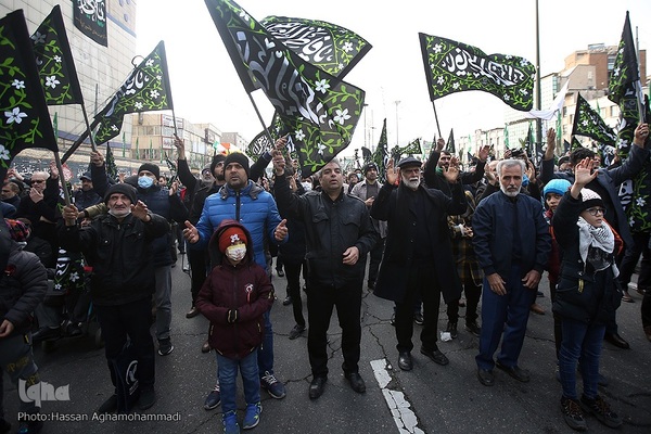 تجمع هیئت‌های عاشورای فاطمی در میدان هفت تیر