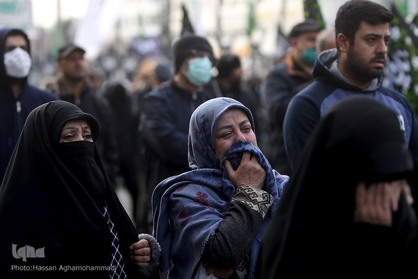 تجمع هیئت‌های عاشورای فاطمی در میدان هفت تیر