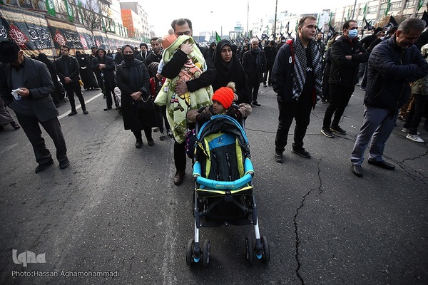 تجمع هیئت‌های عاشورای فاطمی در میدان هفت تیر