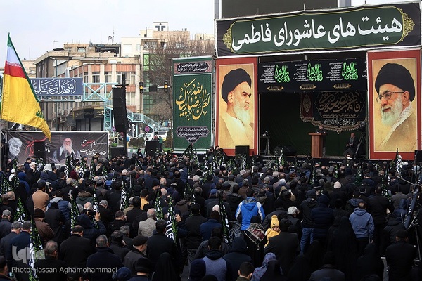 تجمع هیئت‌های عاشورای فاطمی در میدان هفت تیر
