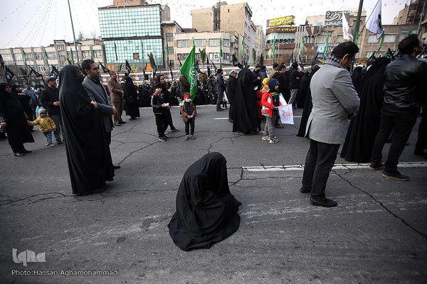 تجمع هیئت‌های عاشورای فاطمی در میدان هفت تیر