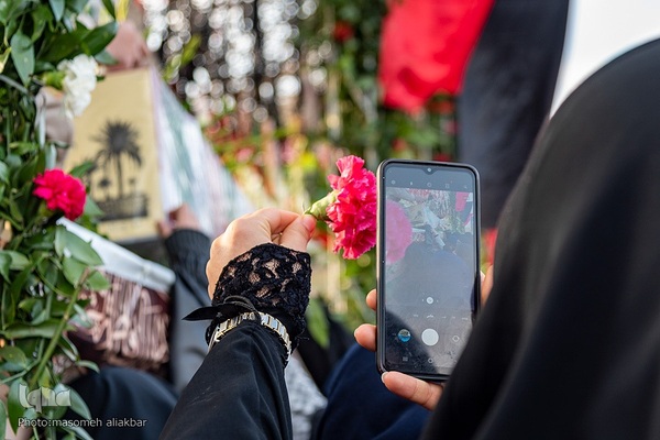 تشییع پیکر مطهر ۴ شهید گمنام دفاع مقدس در کرج‎‎