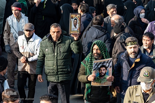 تشییع پیکر مطهر ۴ شهید گمنام دفاع مقدس در کرج‎‎