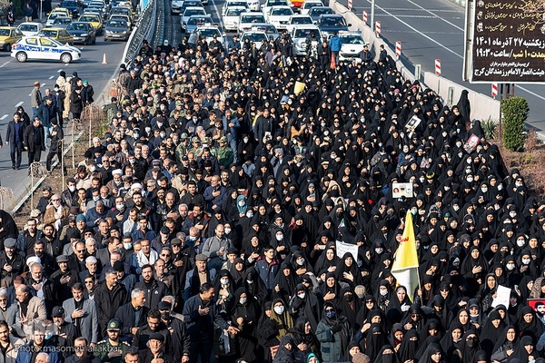 تشییع پیکر مطهر ۴ شهید گمنام دفاع مقدس در کرج‎‎