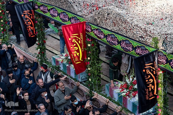 تشییع پیکر مطهر ۴ شهید گمنام دفاع مقدس در کرج‎‎