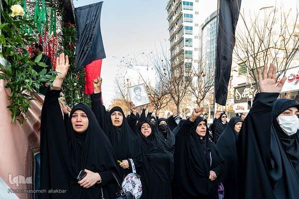 تشییع پیکر مطهر ۴ شهید گمنام دفاع مقدس در کرج‎‎
