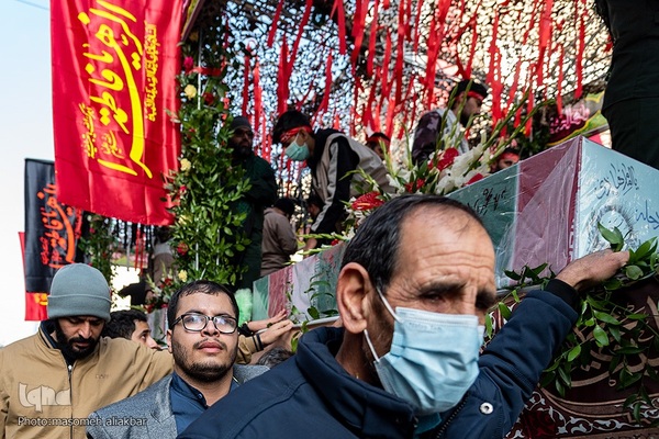 تشییع پیکر مطهر ۴ شهید گمنام دفاع مقدس در کرج‎‎