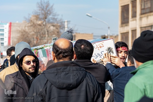 تشییع پیکر مطهر ۴ شهید گمنام دفاع مقدس در کرج‎‎