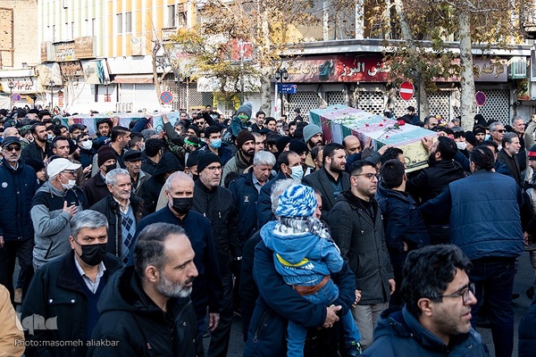 تشییع پیکر مطهر ۴ شهید گمنام دفاع مقدس در کرج‎‎