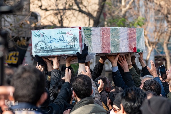 تشییع پیکر مطهر ۴ شهید گمنام دفاع مقدس در کرج‎‎