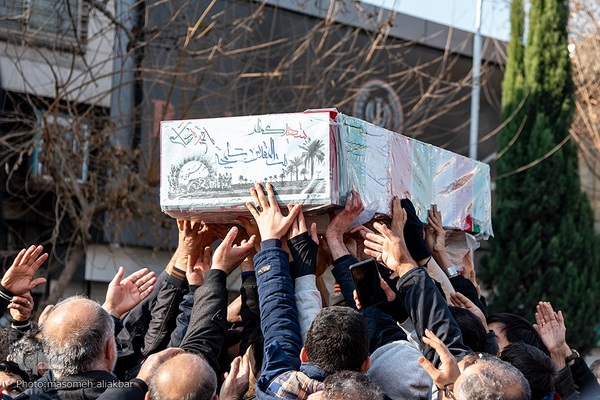 تشییع پیکر مطهر ۴ شهید گمنام دفاع مقدس در کرج‎‎