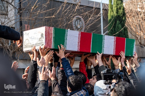 تشییع پیکر مطهر ۴ شهید گمنام دفاع مقدس در کرج‎‎