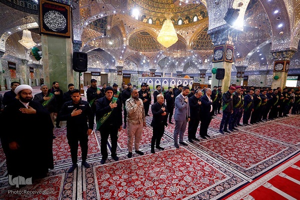 آیین سوگواری و تشییع نمادین پیکر حضرت زهرا (س) در شهر سامرا عراق