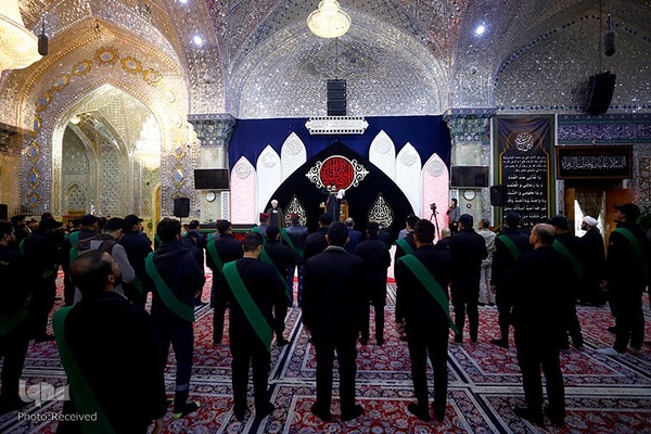 آیین سوگواری و تشییع نمادین پیکر حضرت زهرا (س) در شهر سامرا عراق