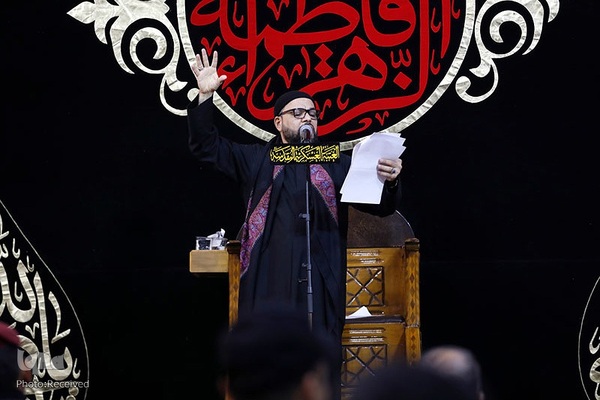 آیین سوگواری و تشییع نمادین پیکر حضرت زهرا (س) در شهر سامرا عراق