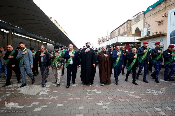 آیین سوگواری و تشییع نمادین پیکر حضرت زهرا (س) در شهر سامرا عراق