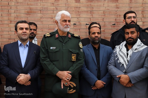 تشییع شهید گمنام در شرکت ملی حفاری