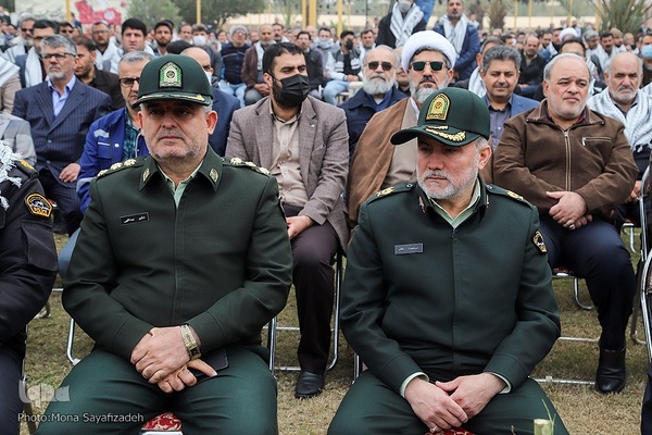 تشییع شهید گمنام در شرکت ملی حفاری