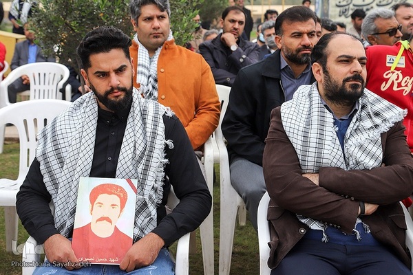 تشییع شهید گمنام در شرکت ملی حفاری