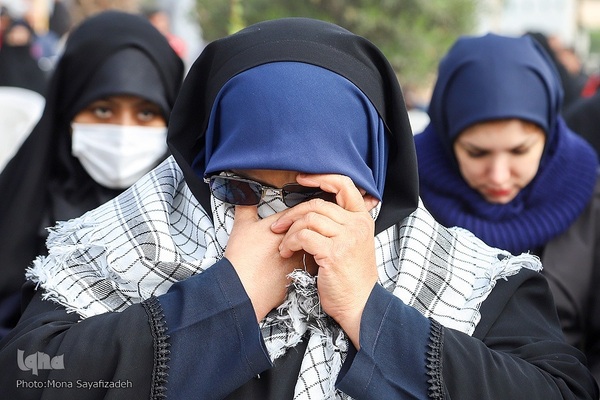 تشییع شهید گمنام در شرکت ملی حفاری