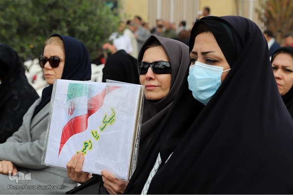 تشییع شهید گمنام در شرکت ملی حفاری