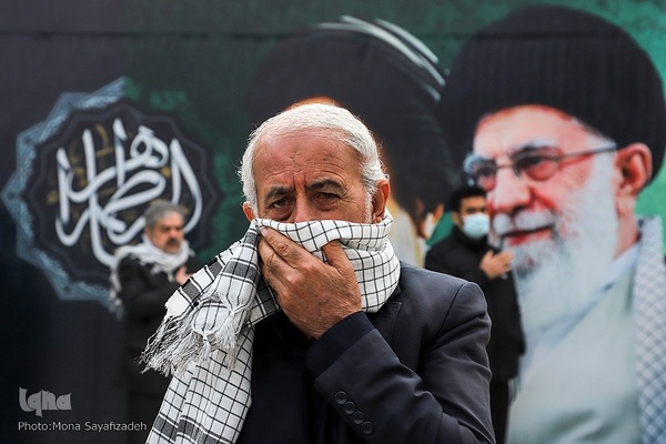 تشییع شهید گمنام در شرکت ملی حفاری