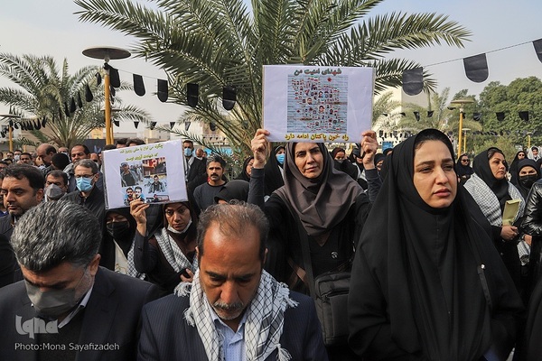 تشییع شهید گمنام در شرکت ملی حفاری