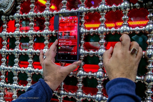 غبار‌روبی مضجع مطهر حضرت عبدالعظیم حسنی(ع)