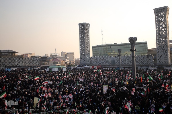 مراسم گرامیداشت یوم‌الله ۹دی در میدان امام حسین (ع)