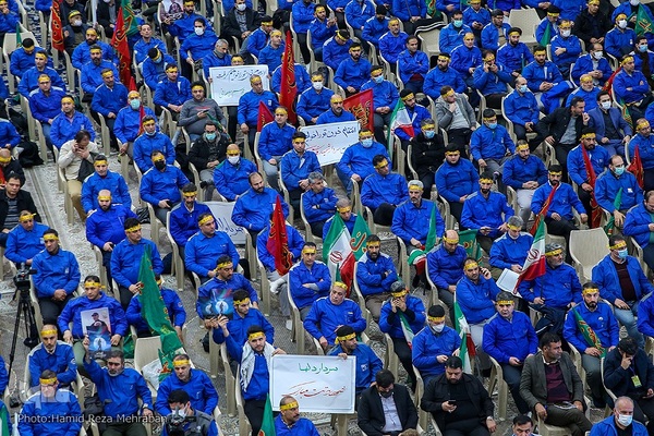 تجمع بزرگ جامعه کارگری و کارفرمائی به مناسبت ایام سالگرد حاج قاسم سلیمانی