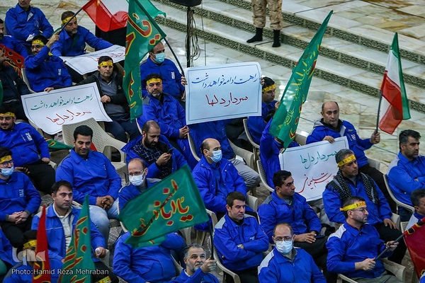 تجمع بزرگ جامعه کارگری و کارفرمائی به مناسبت ایام سالگرد حاج قاسم سلیمانی