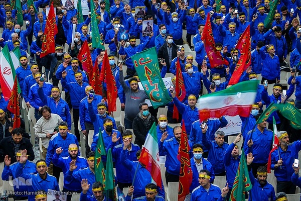 تجمع بزرگ جامعه کارگری و کارفرمائی به مناسبت ایام سالگرد حاج قاسم سلیمانی