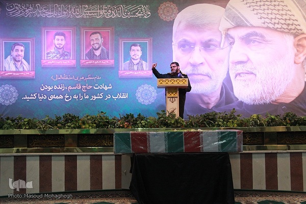 مراسم بزرگداشت سومین سالگرد شهادت سردار سپهبد شهید قاسم سلیمانی در حسینیه شهدای گمنام سپاه قائم آل محمد (عج) سمنان