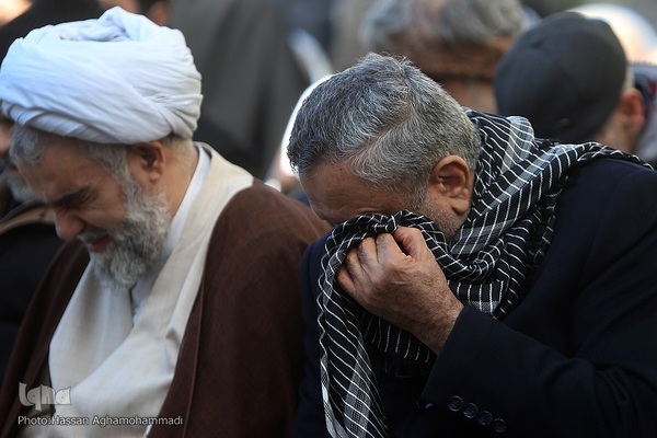 آیین خاکسپاری پیکر مطهر شهید گمنام دوران دفاع مقدس در وزارت تعاون، کار و رفاه اجتماعی