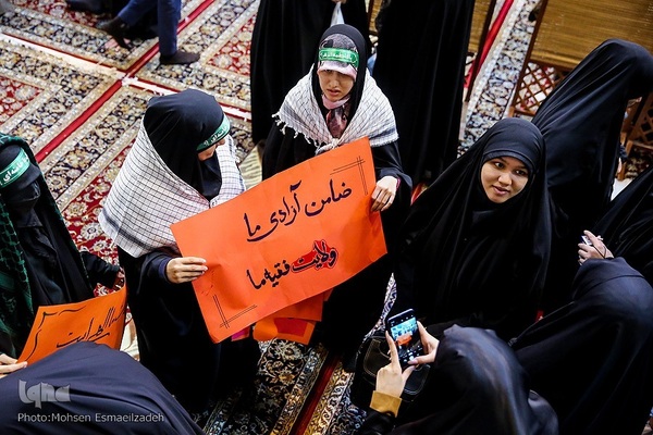 اجتماع حوزویان خراسان در حمایت از رهبر انقلاب