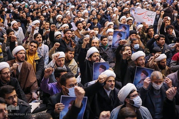 اجتماع حوزویان خراسان در حمایت از رهبر انقلاب