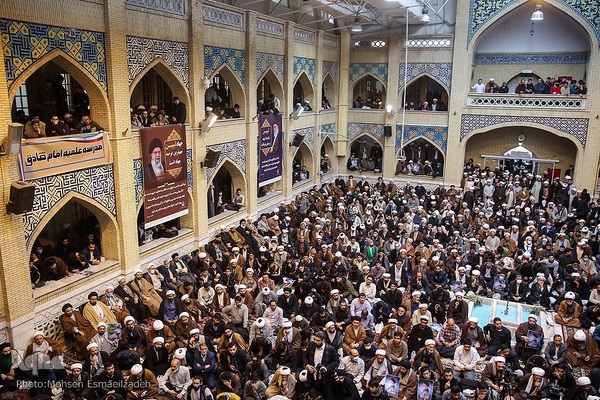اجتماع حوزویان خراسان در حمایت از رهبر انقلاب