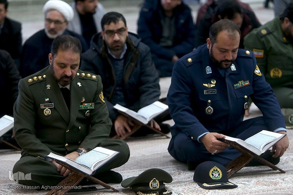 مراسم تجدید میثاق جامعه قرآنی کشور با آرمان‌های معمار کبیر انقلاب اسلامی، امام خمینی(ره) در حرم مطهر امام راحل