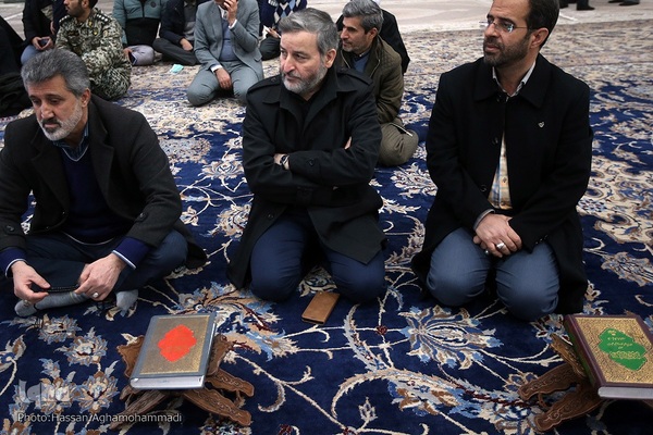 مراسم تجدید میثاق جامعه قرآنی کشور با آرمان‌های معمار کبیر انقلاب اسلامی، امام خمینی(ره) در حرم مطهر امام راحل
