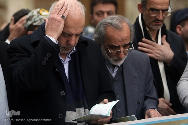 مراسم تجدید میثاق جامعه قرآنی کشور با آرمان‌های معمار کبیر انقلاب اسلامی، امام خمینی(ره) در حرم مطهر امام راحل