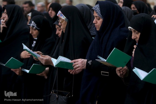 مراسم تجدید میثاق جامعه قرآنی کشور با آرمان‌های معمار کبیر انقلاب اسلامی، امام خمینی(ره) در حرم مطهر امام راحل