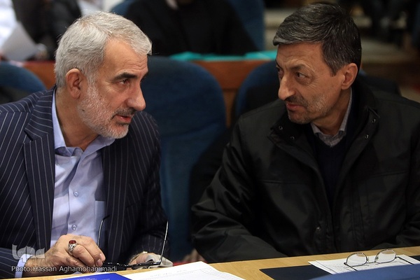  پرویز فتاح، رییس بنیاد مستضعفان و یوسف نوری، وزیر آموزش و پرورش