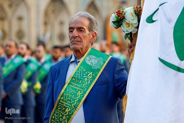 مراسم تبریک و تهنیت به حضرت امیرالمؤمنین