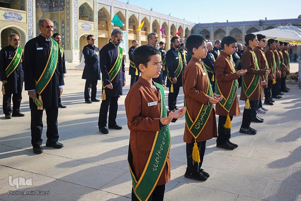 مراسم گلاب شویی ضریح مطهر حرم حضرت شاهچراغ (ع)‎‎