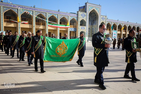 مراسم گلاب شویی ضریح مطهر حرم حضرت شاهچراغ (ع)‎‎