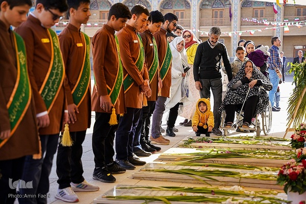 مراسم گلاب شویی ضریح مطهر حرم حضرت شاهچراغ (ع)‎‎