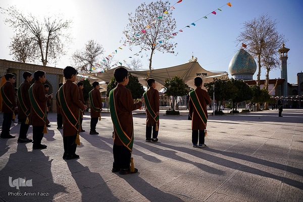 مراسم گلاب شویی ضریح مطهر حرم حضرت شاهچراغ (ع)‎‎