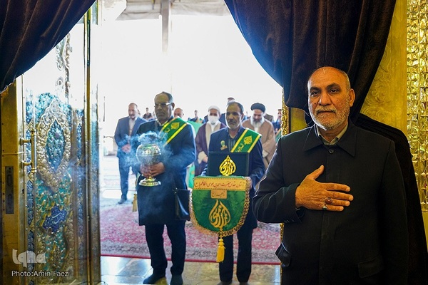 مراسم گلاب شویی ضریح مطهر حرم حضرت شاهچراغ (ع)‎‎