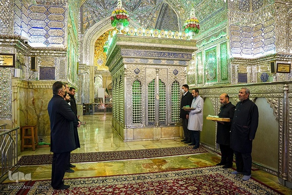 مراسم گلاب شویی ضریح مطهر حرم حضرت شاهچراغ (ع)‎‎